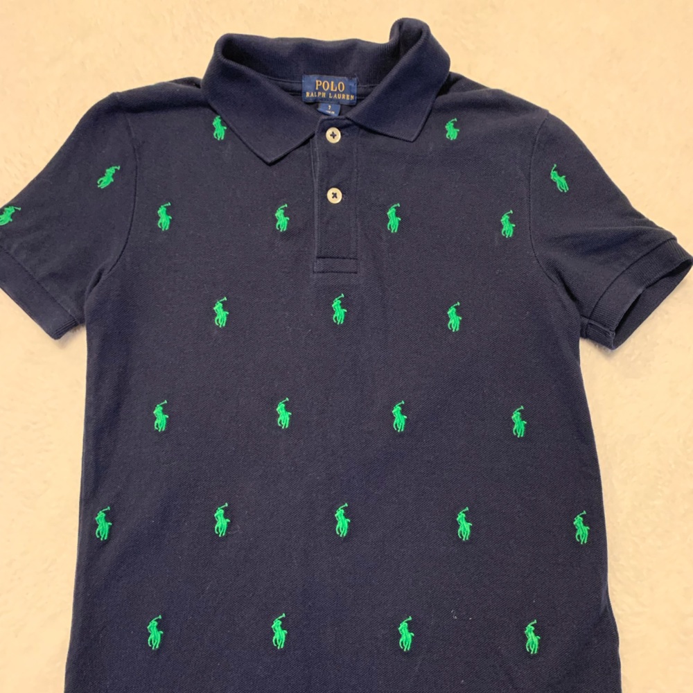 Boys Ralph Lauren 
Polo style shirt